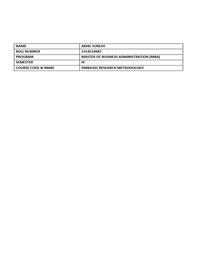 1 Research Methodology | PDF | Methodology | Qualitative Research