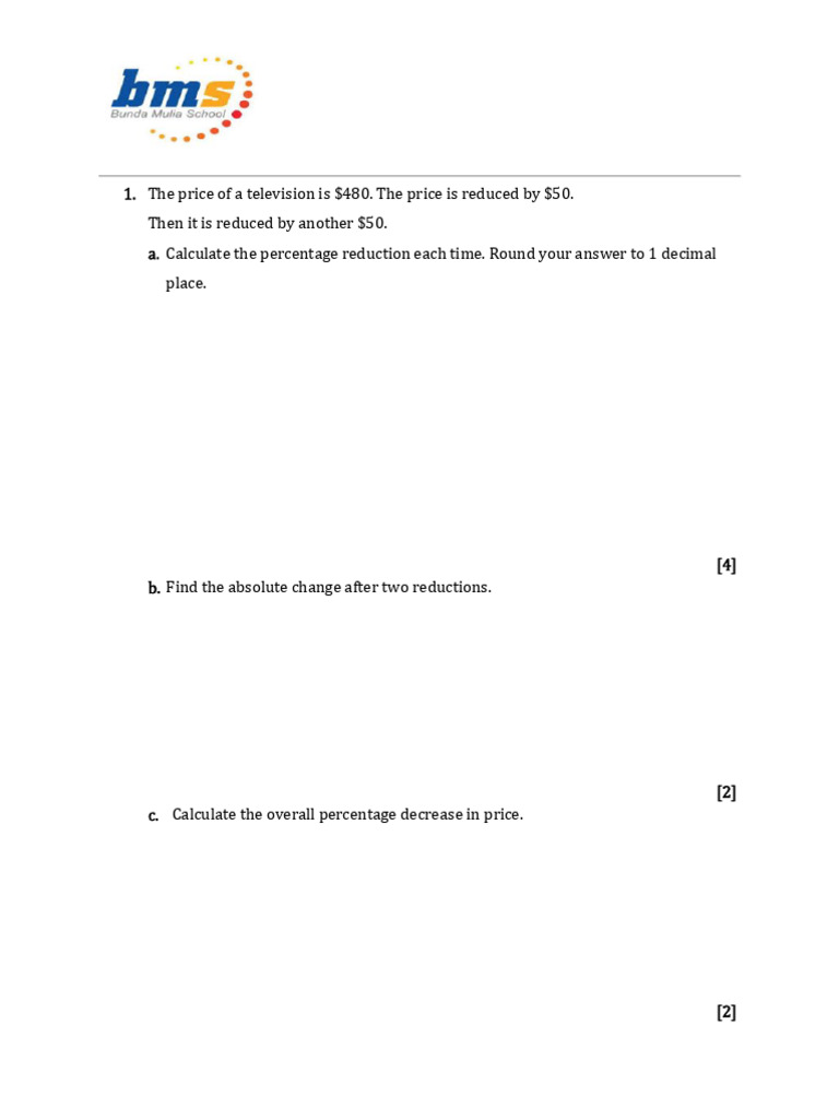 Unit 10 Cambridge Book Level 8 Work Math Assessment | PDF | Percentage ...