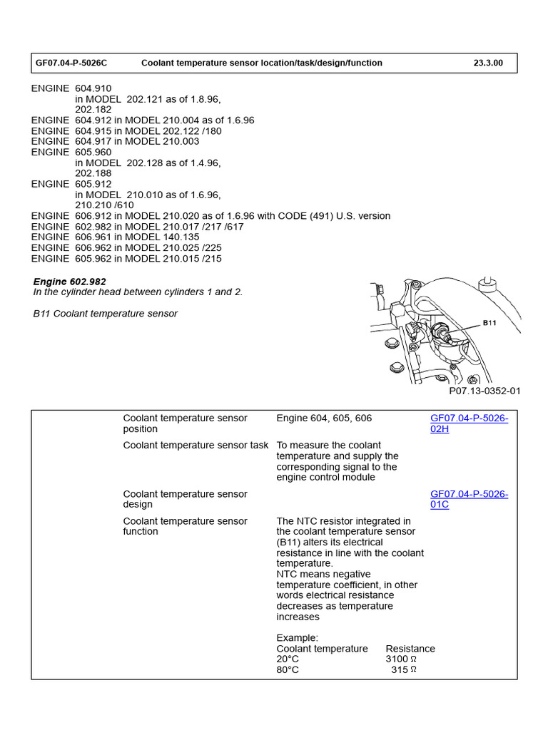 Coolant Temperature Sensor | PDF | Physical Phenomena | Electromagnetism