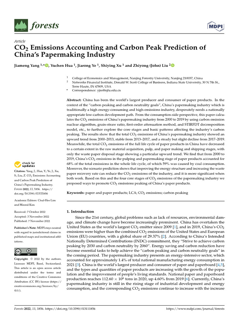 CO2 Emissions Accounting and Carbon Peak Prediction of China's ...