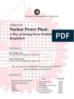 Nuclear Power Plant:: A Way of Solving Power Problems in Bangladesh