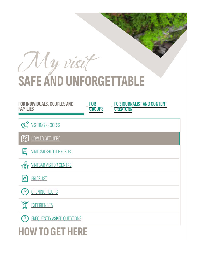 How to Get Here - Vintgar | PDF | Sidewalk | Pedestrian