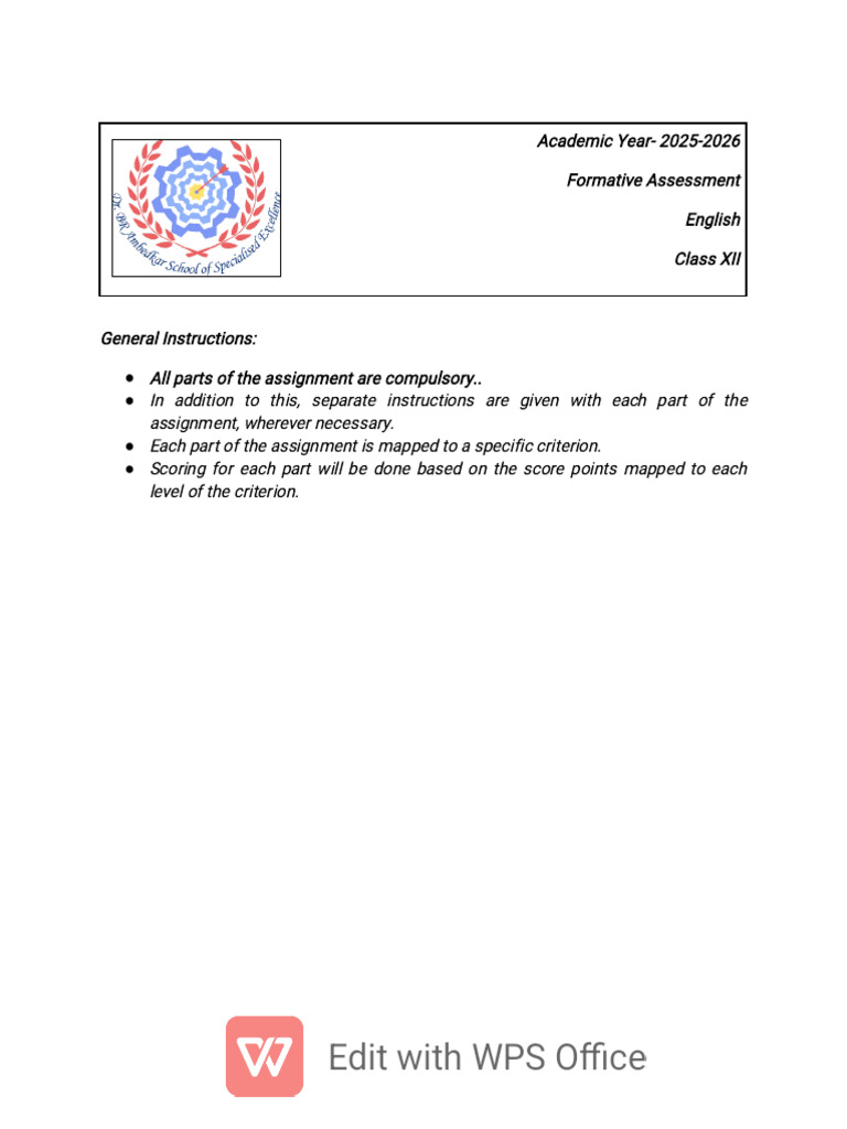 English G12 - IA1 - For Students (Ashoka) | PDF | Rhetoric | Speech