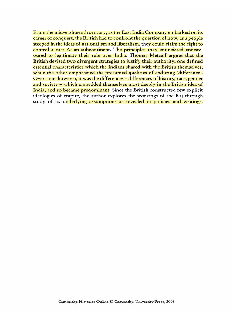 Kami Export - ROUNAQ GUPTA - W2 A Thomas R. Metcalf Ideologies of The ...