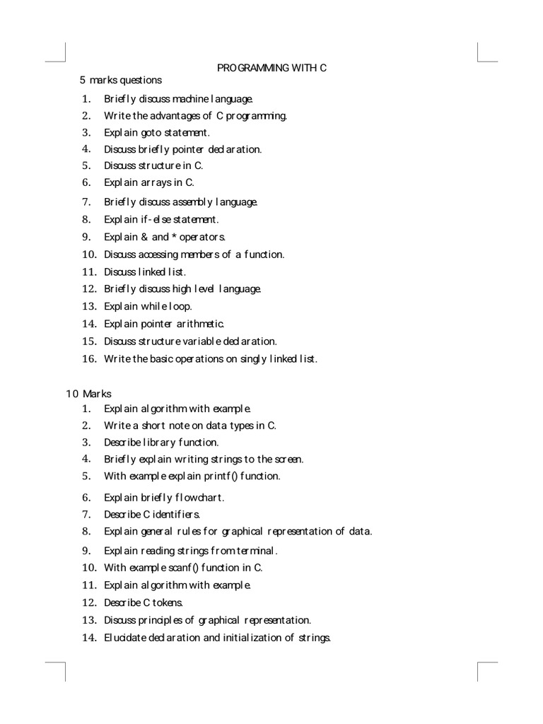 Programming With C | PDF