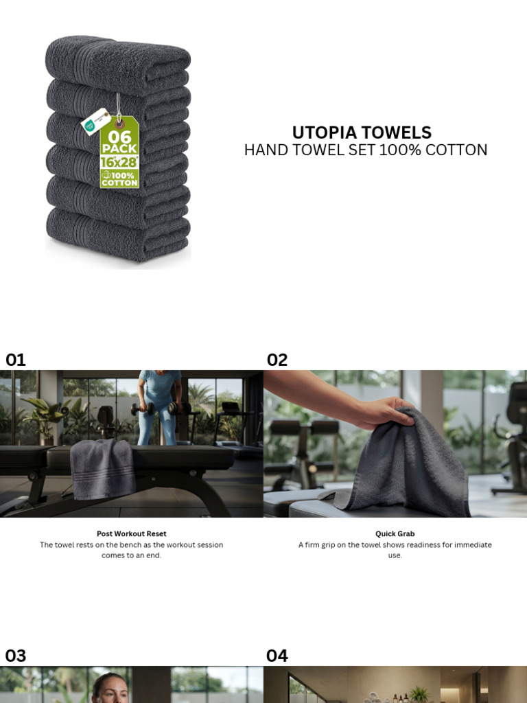 Utopia Hand Towel Set Storyboard | PDF | Towel | Bathroom