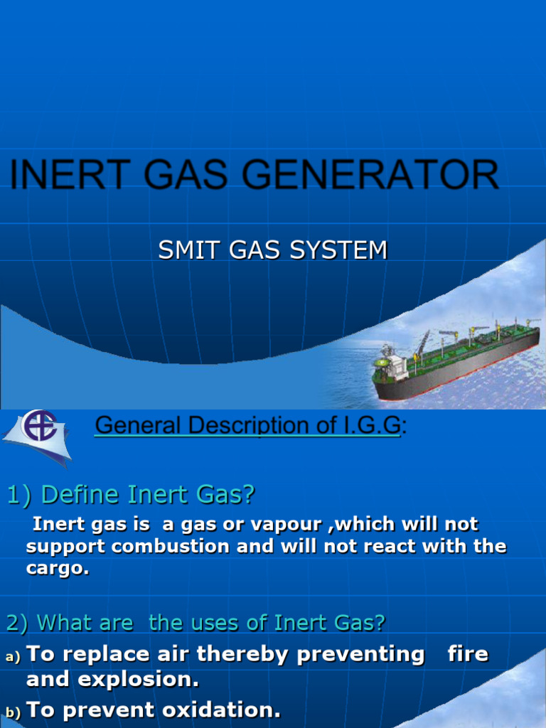 AE - SMIT Inert Gas System | PDF | Combustion | Valve