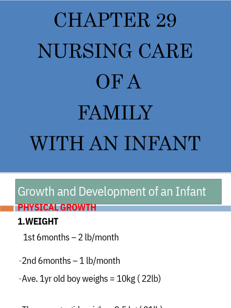 CHAPTER 29 Nursing Care of A Family With An Infant | PDF | Infants