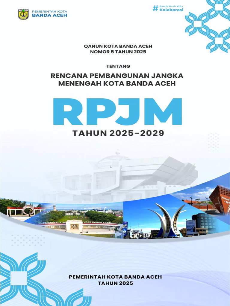 Qanun RPJM Kota Banda Aceh 2025 2029 | PDF