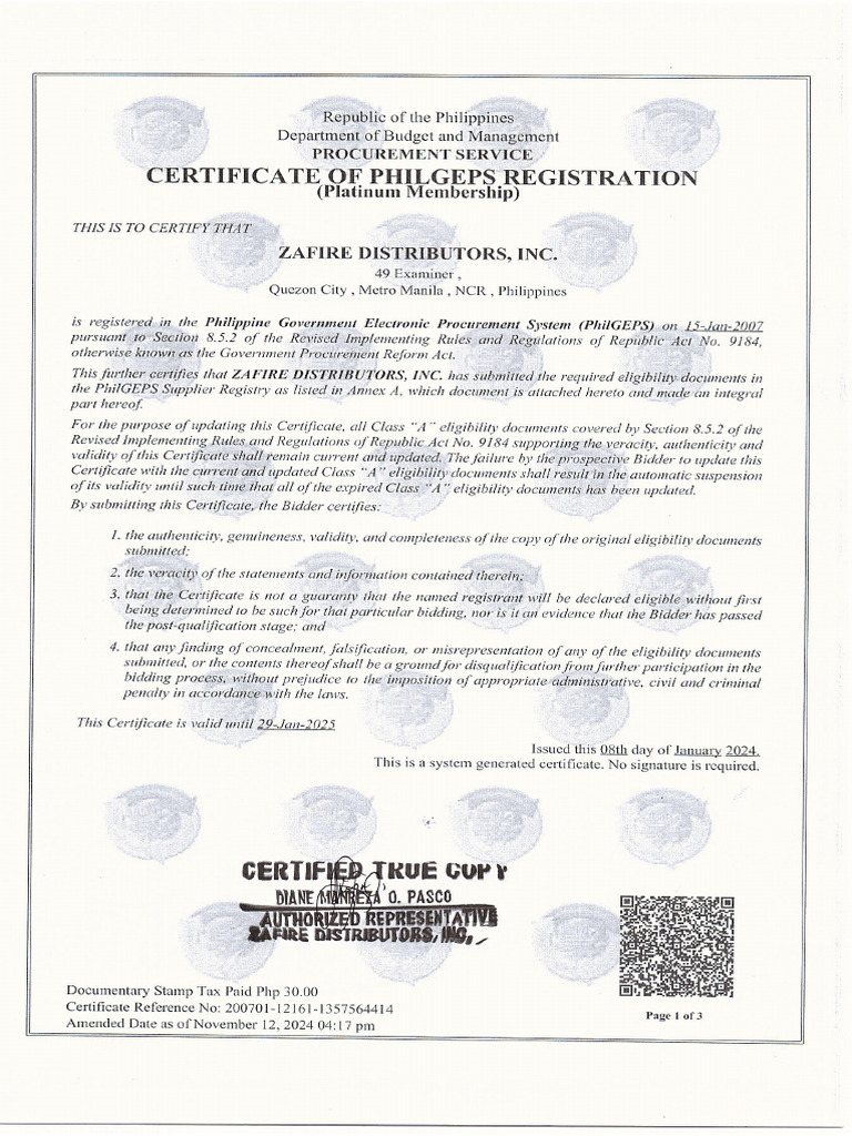 Philgeps | PDF