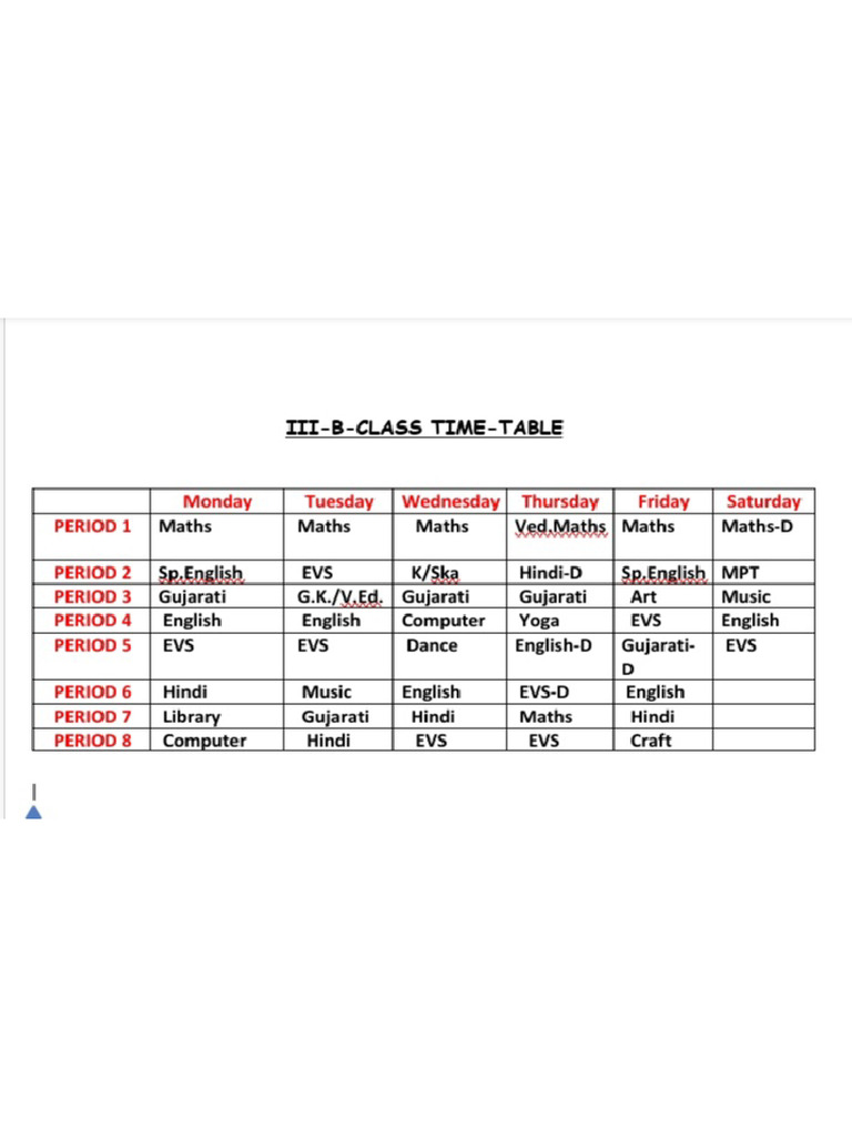 3rd - B-Revised Time Table | PDF