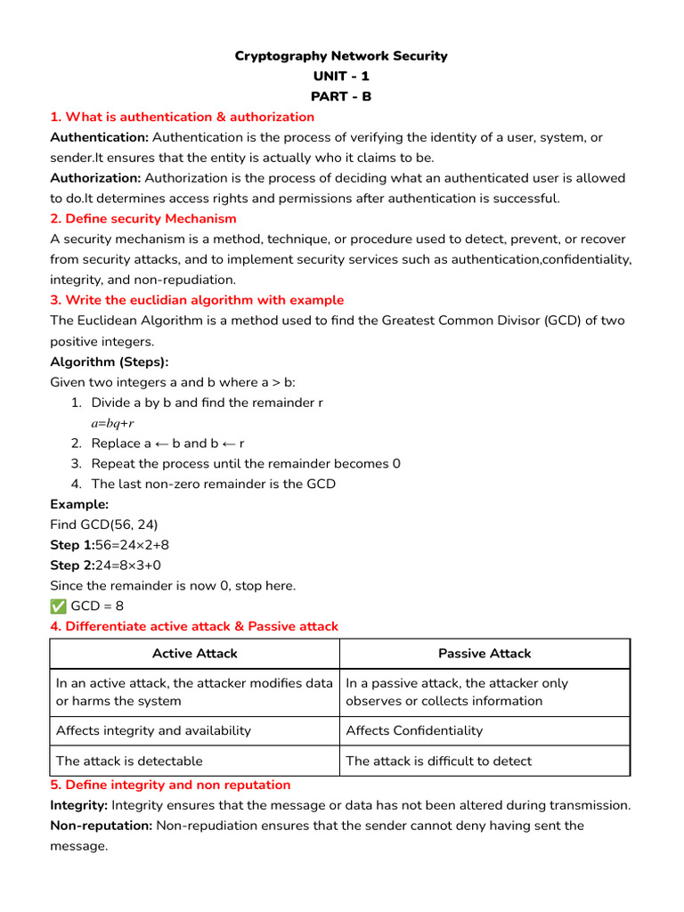 Cryptography Network Security | PDF | Public Key Cryptography | Key ...