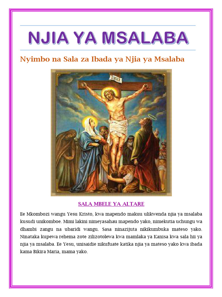 New Njia Ya Msalaba 2023 | PDF