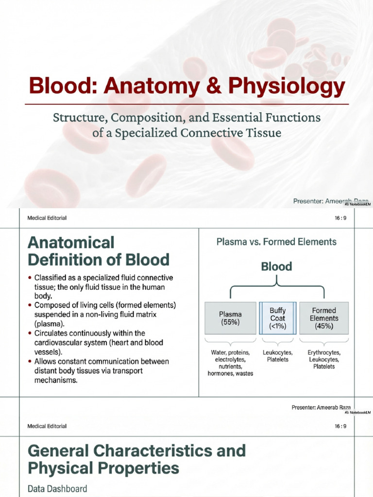 Blood Anatomy and Physiology | PDF