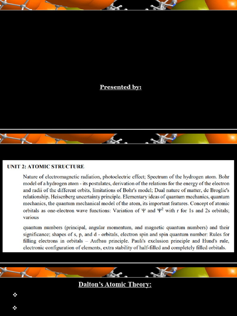 Atomic Structure 25 08 2025 | PDF | Photoelectric Effect | Atoms
