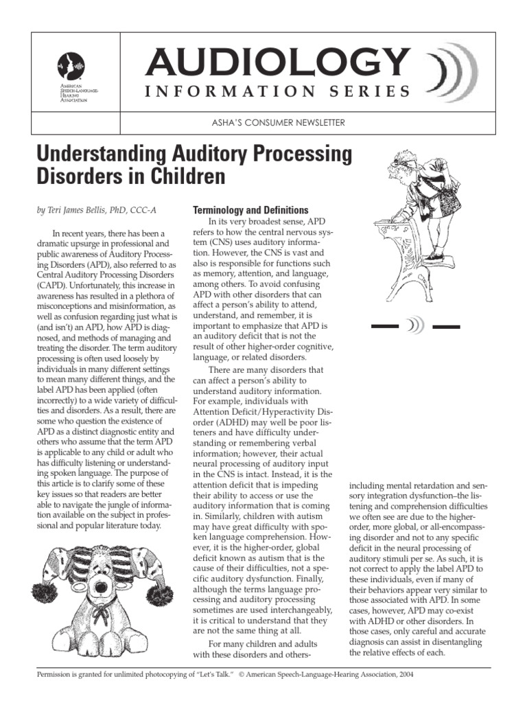 Bellis, T. J. (2004) - Understanding Auditory Processing Disorders in ...