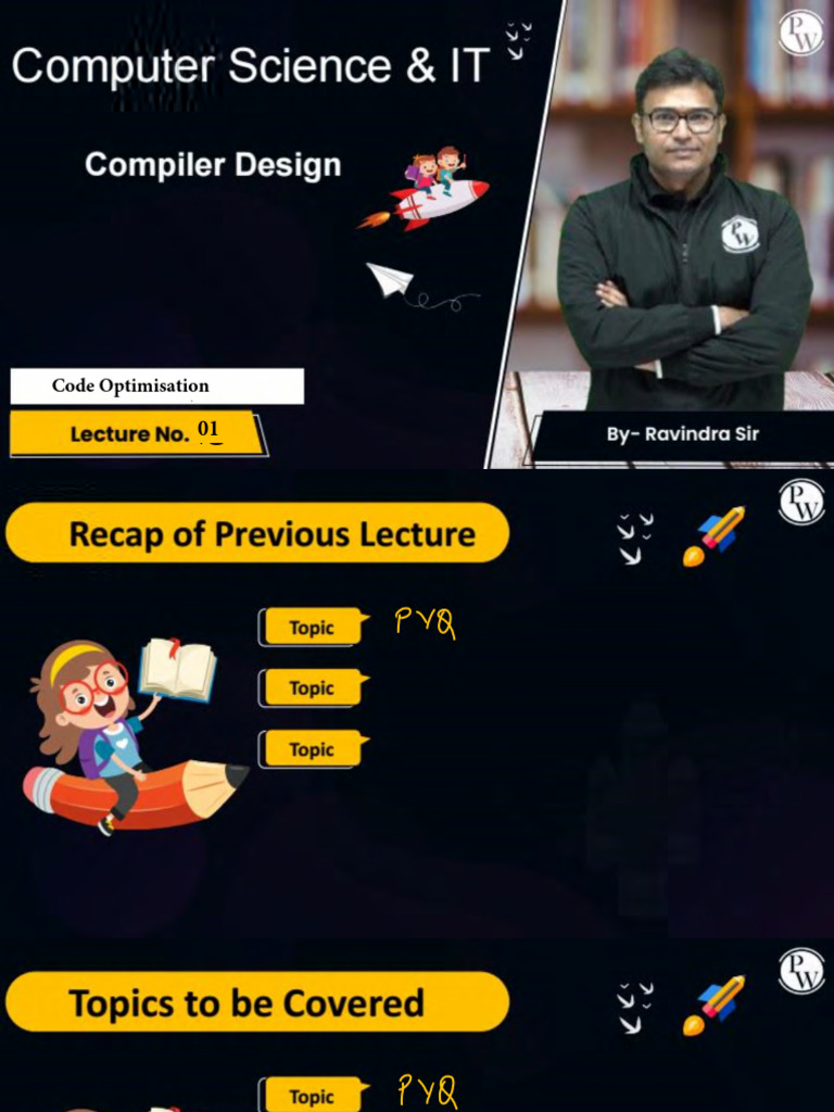 Code Optimisation 01 Class Notes | PDF