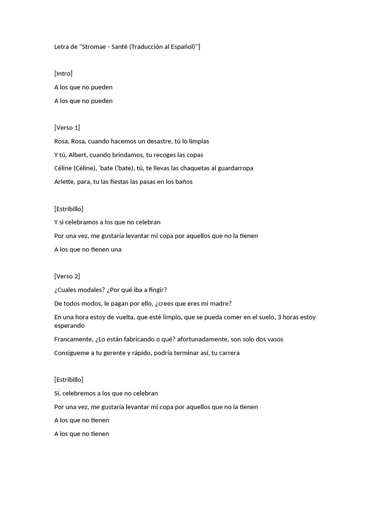 Letra de | PDF