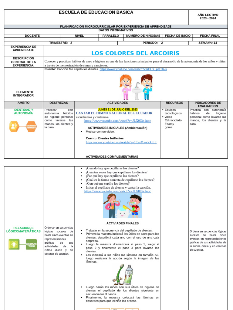 14 Los Colores Del Arco Iris Numero 1 | PDF | ensalada | Vegetales