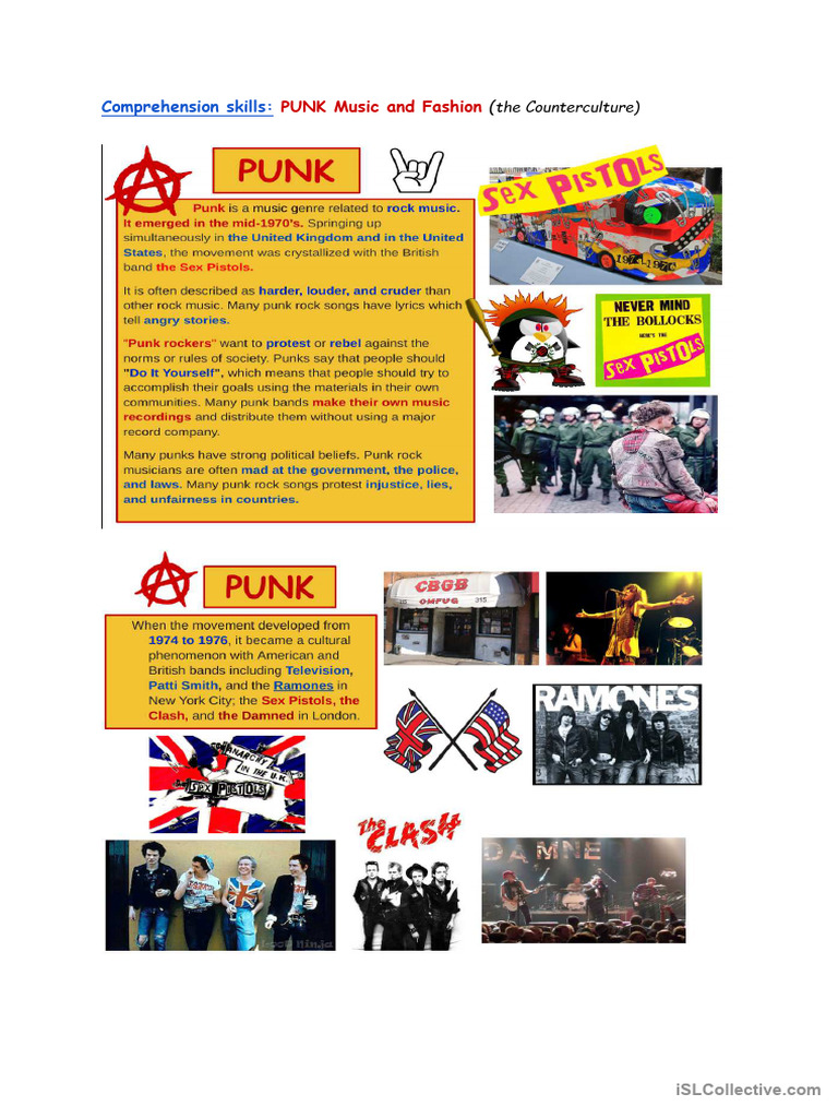 The PUNK Movement and The Fashion Style | PDF