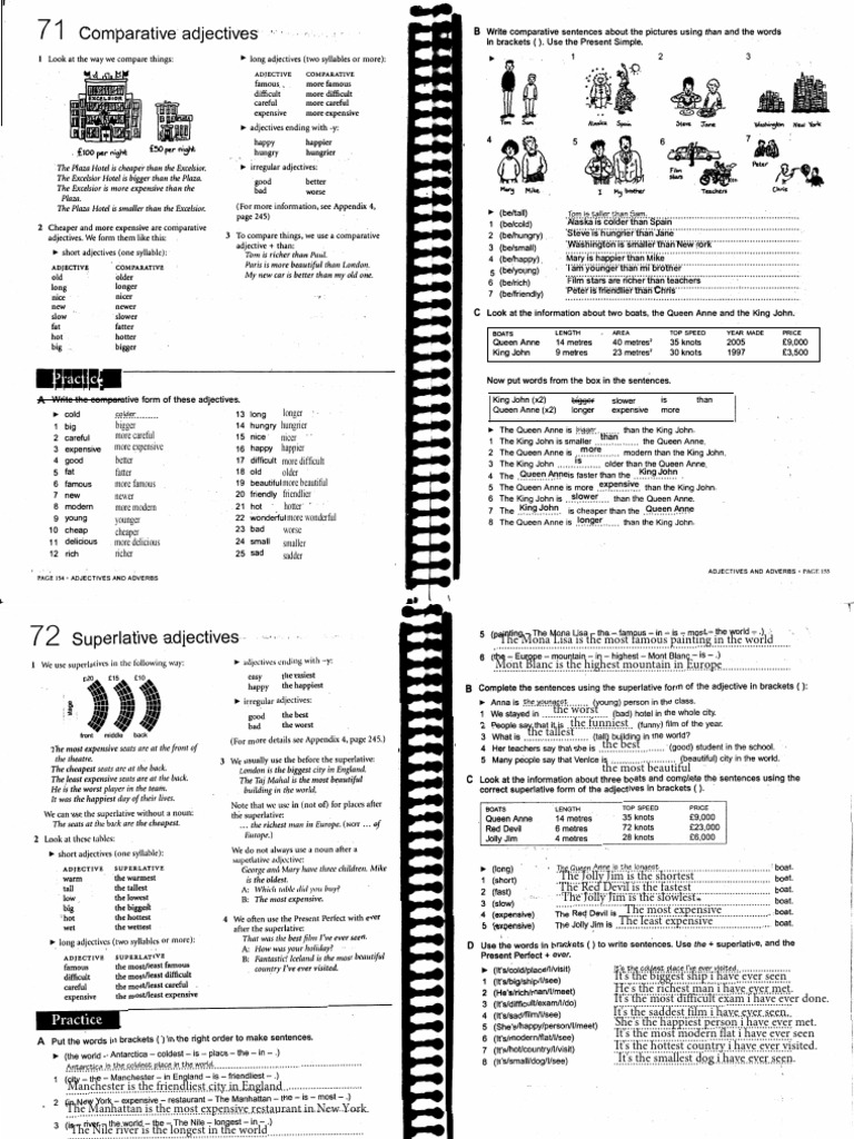 Comparatives and Superlatives | PDF | Granada | Linguistic Morphology