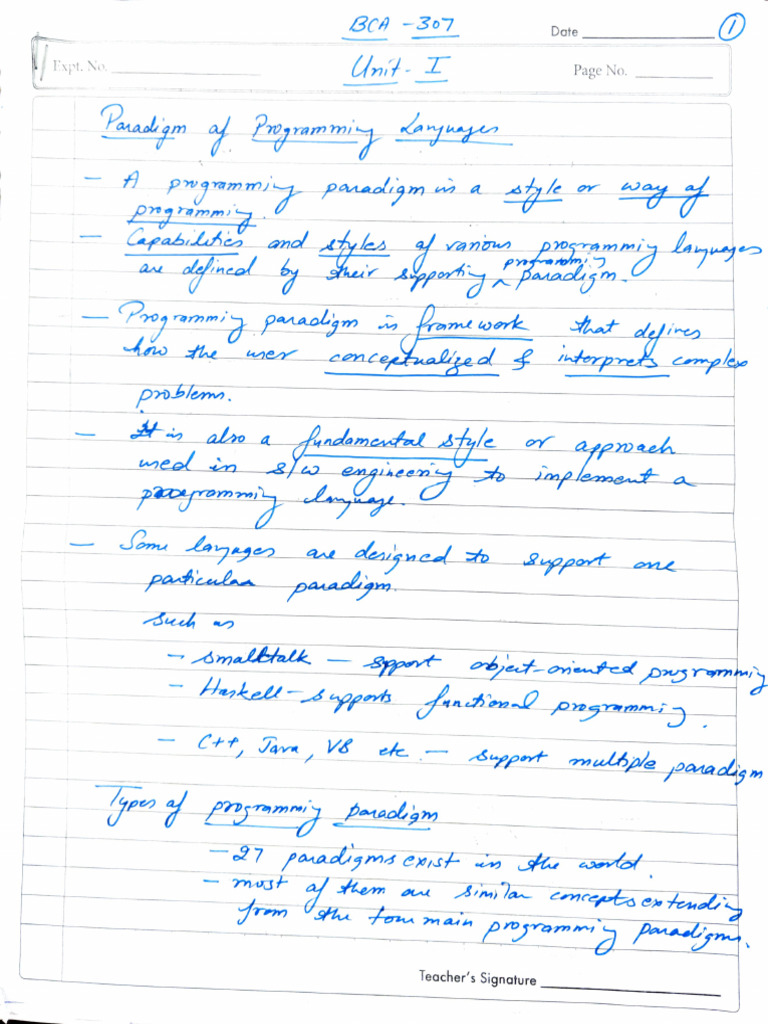 Bca 307 (Oop Java) Unit I | PDF