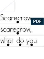 Scarecrow, Scarecrow, What Do You Seepocketchar