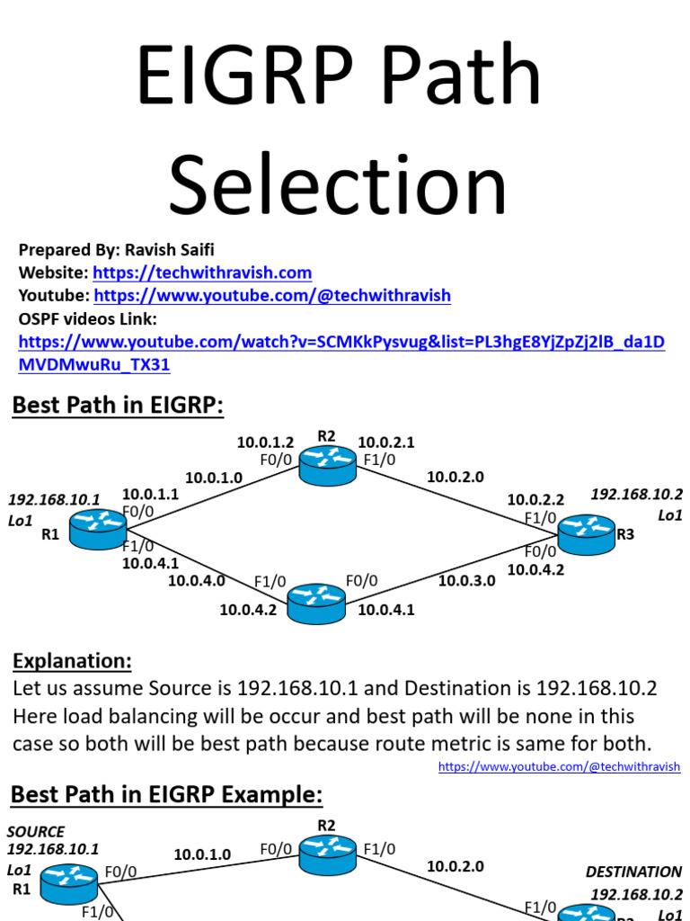 10.9 Eigrp Path Selection | PDF | Computer Engineering ...