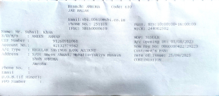 Bank Book | PDF