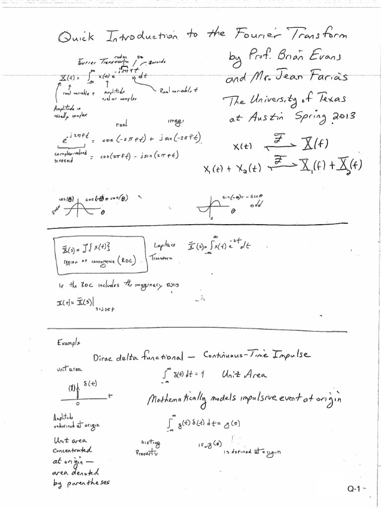 Appendix Q Intro To Fourier Transforms | PDF