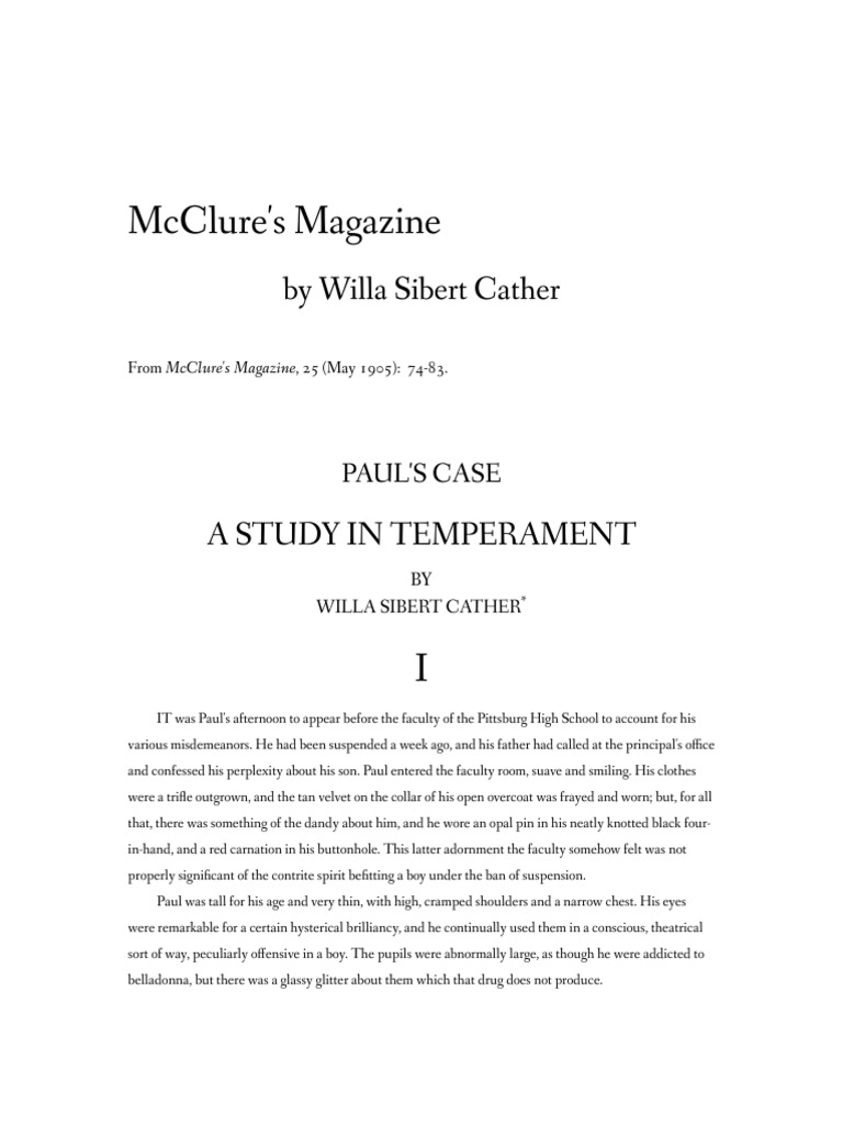 Pauls Case | PDF