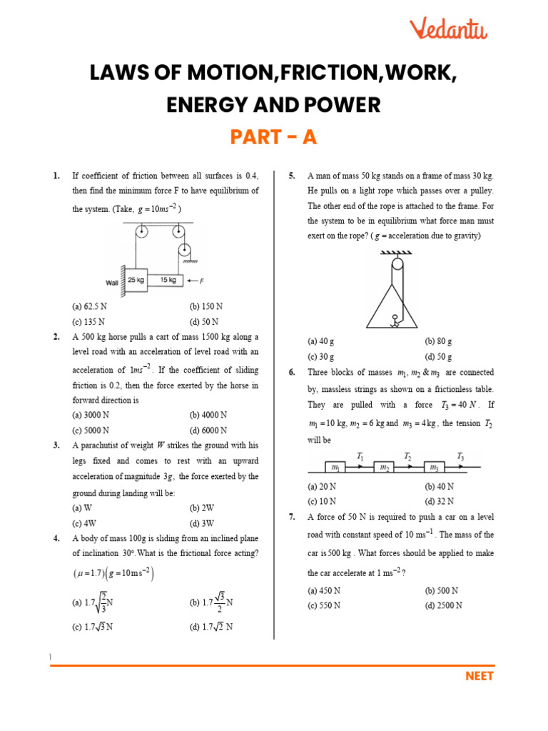 LOM, Firction and WEP | PDF | Force | Collision