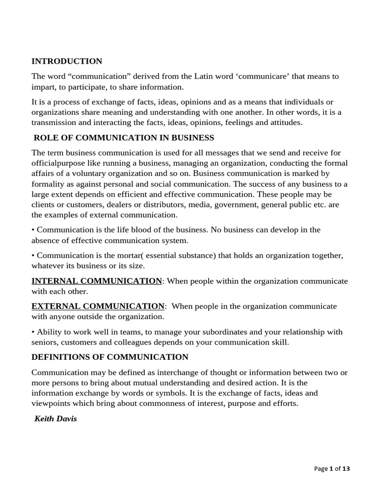 Chap-3 Communication in Business Organisation | PDF | Communication ...