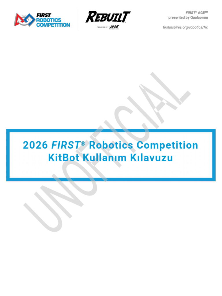 2026 Kitbot Build Instructions Turkish | PDF