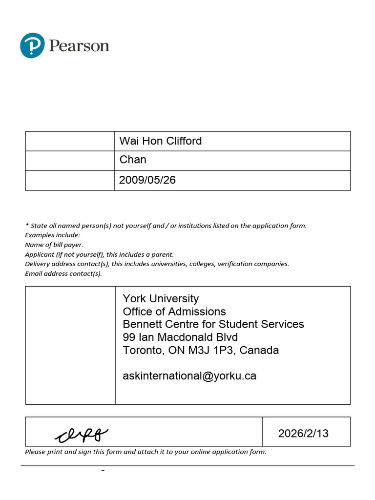Pearson RC Consent Form | PDF