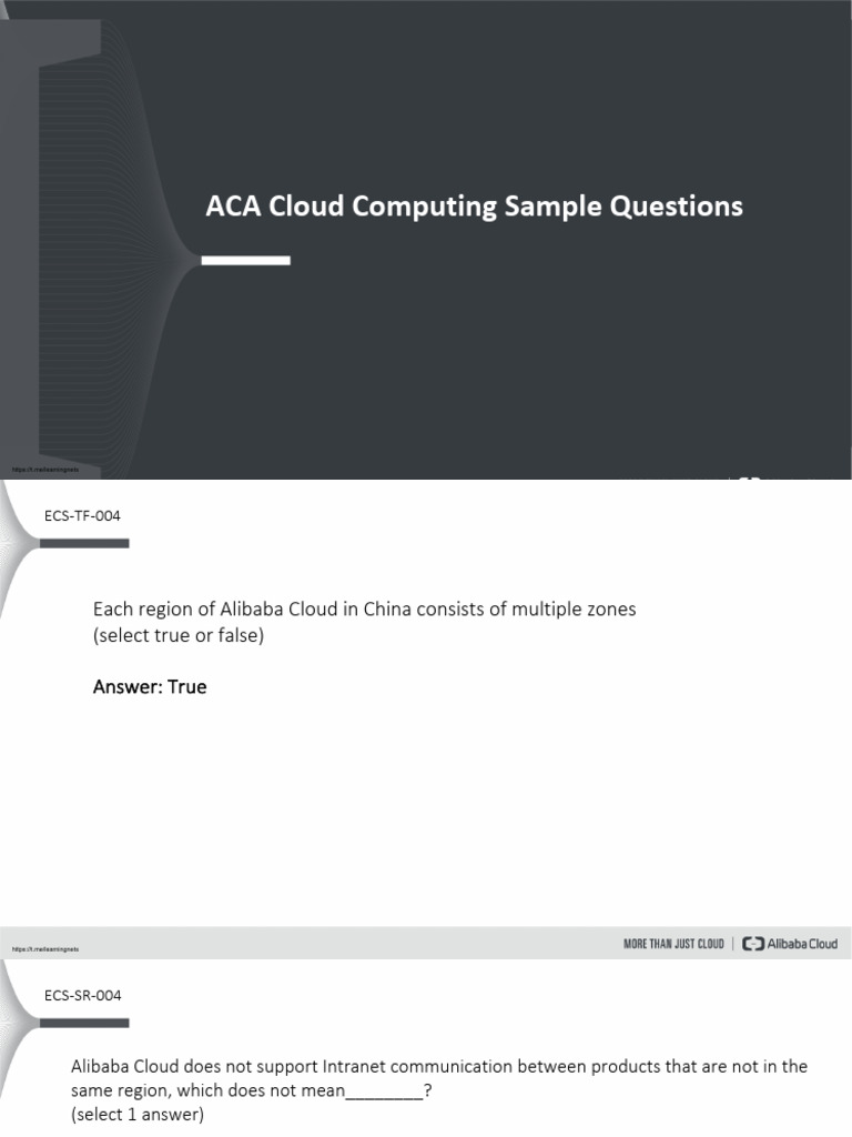 Cloud Computing ACA Questions - Revised | PDF | Load Balancing ...