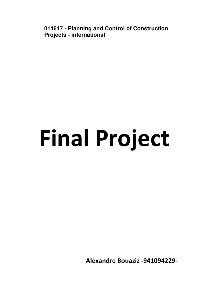 Construction Project Planning Guide | PDF