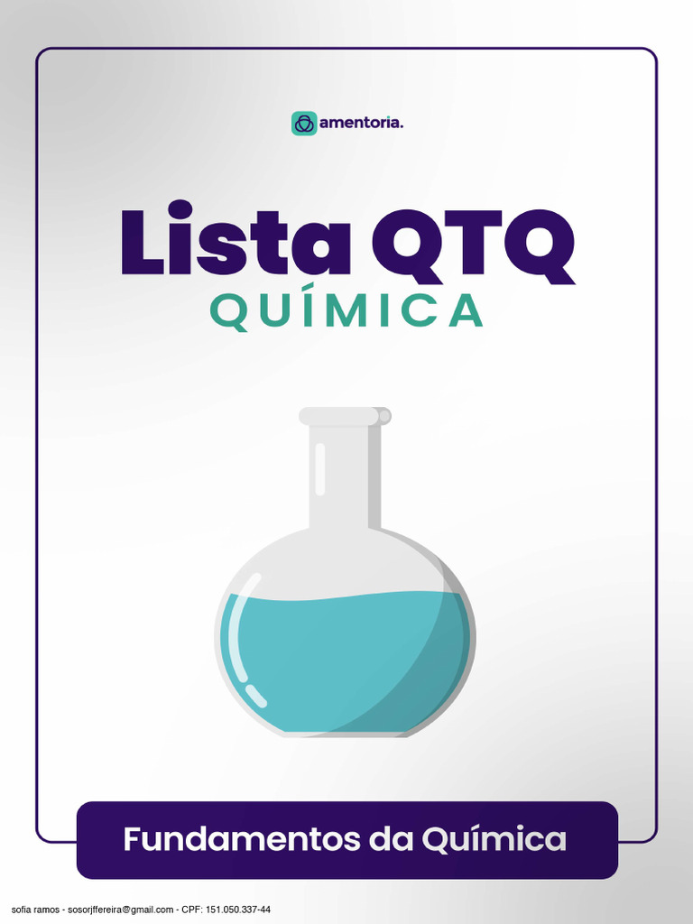 QTQ - Fundamentos Da Química | PDF | Carbono | Água
