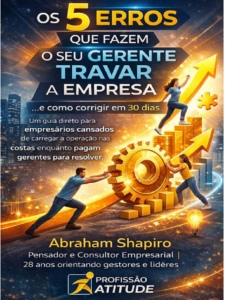 Os 5 Erros Que Fazem o Seu Gerente Travar A Enpresa - Abraham Shapiro ...