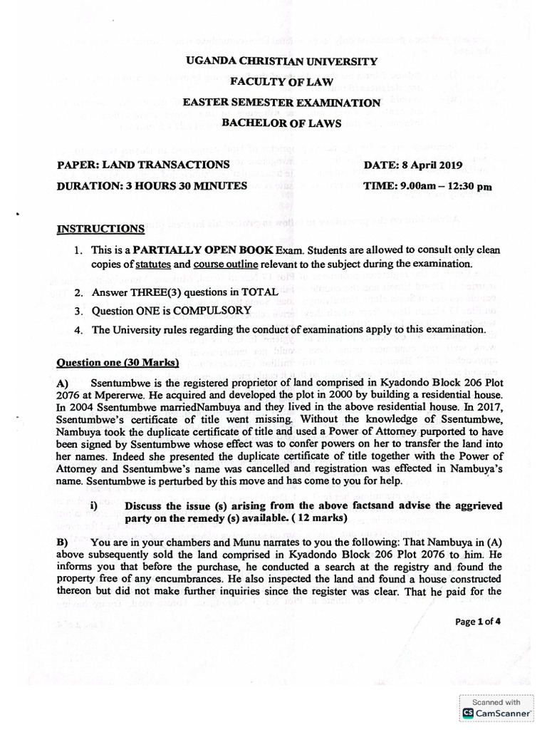 2019 Land Transactions | PDF