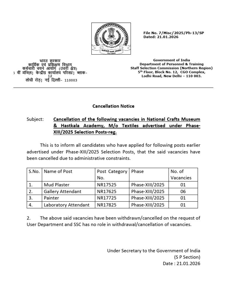 Notice 22012026 | PDF