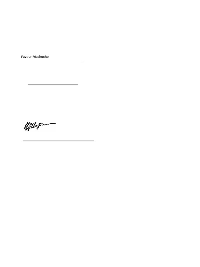 Favour Machocho - Extension Contract | PDF