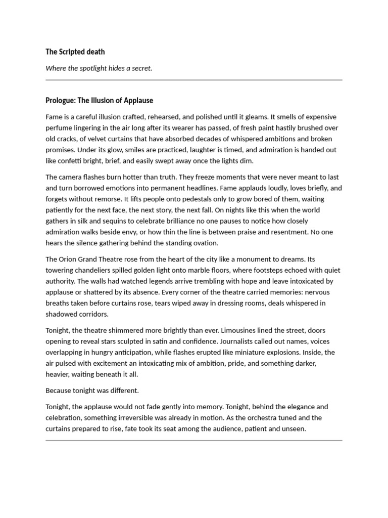The Scripted Death FINAL | PDF