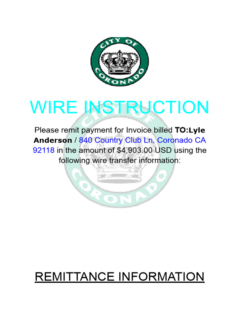 Wire Instruction | PDF