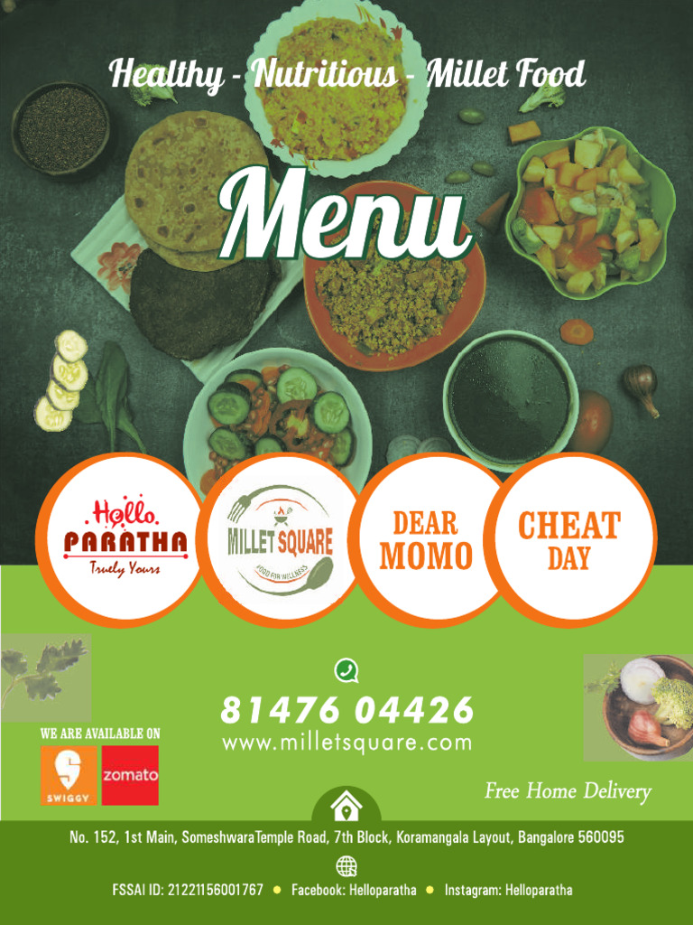 Paratha Menu Preview | PDF