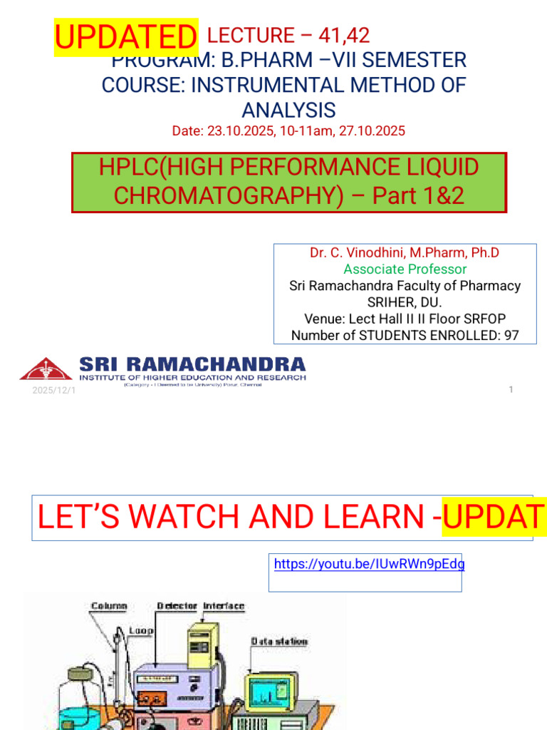 43,44 High Perfromance Liquid Chromatography | PDF | High Performance ...