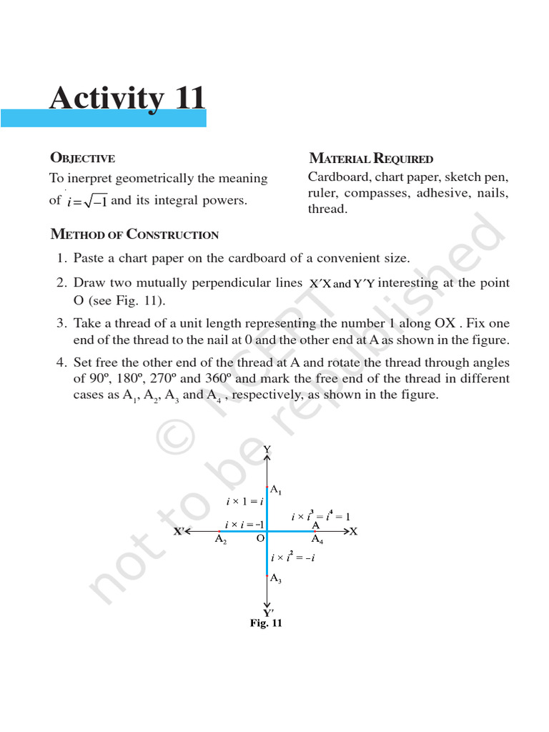 Class 11 Maths 2 Activities. | PDF | Mathematics | Number Theory
