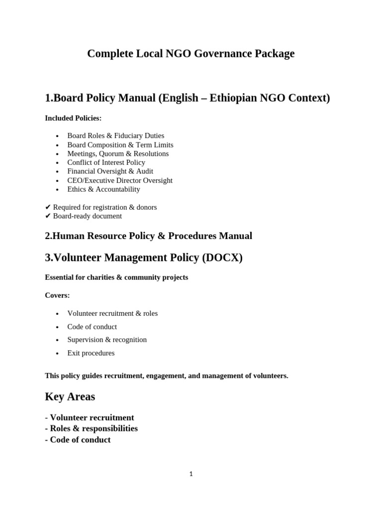 NGO Governance | PDF