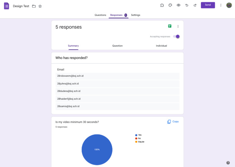 Design Test - Google Forms | PDF