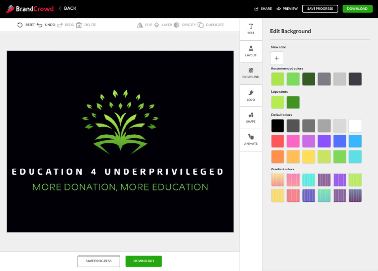 Tree Book Education Logo BrandCrowd Logo Maker | PDF